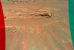NASA's Ingenuity Helicopter Captures a Mars Rock Feature in 3D