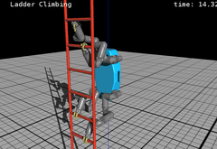 DARTS - Robosimian Climbling a Ladder