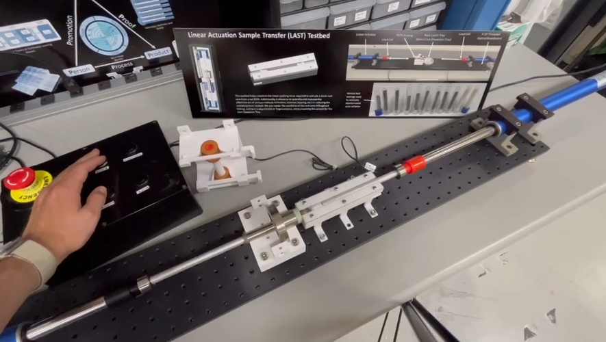 MRSH Linear Actuation Sample Transfer Testbed Demonstration