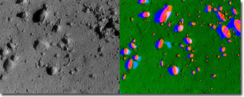 Figure 7: Hazard (rock) detection result on a NEAR final-descent image.