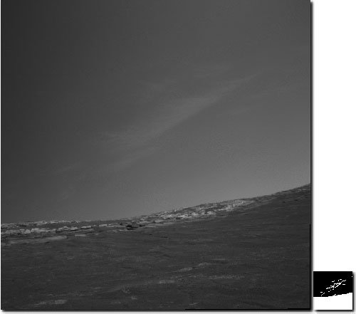 Onboard Science: cloud in the Martian sky